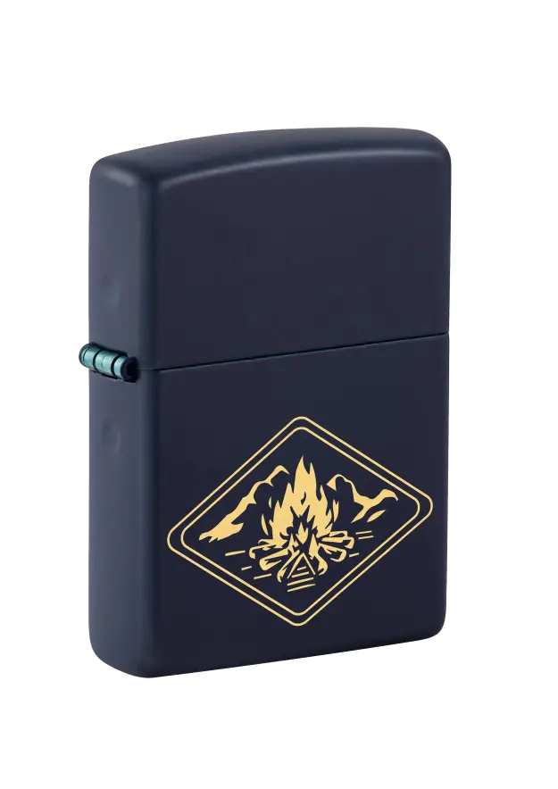 Zippo | Navy Matte | Campfire Design | 46174 image