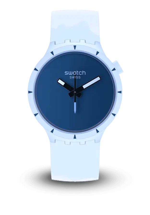 SWATCH - BIG BOLD - AZURE BLUE DAZE - SB03N102 şəkil