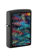 Zippo | Black Matte | Paint Pour Design | 46169