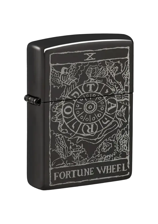 Zippo | High Polish Black | Wheel Of Fortune | 46138 şəkil
