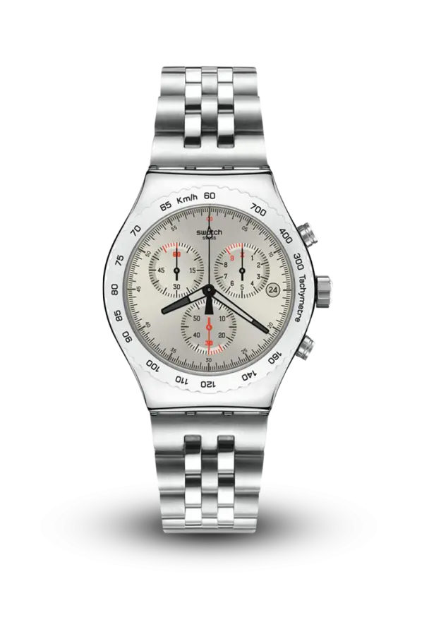SWATCH - IRONY - SILVERISH RESTYLED - YVS405GD şəkil