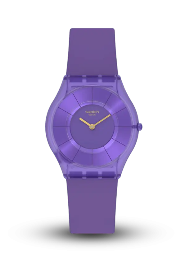 SWATCH - MONTHLY DROPS - PURPLE TIME - SS08V103  şəkil