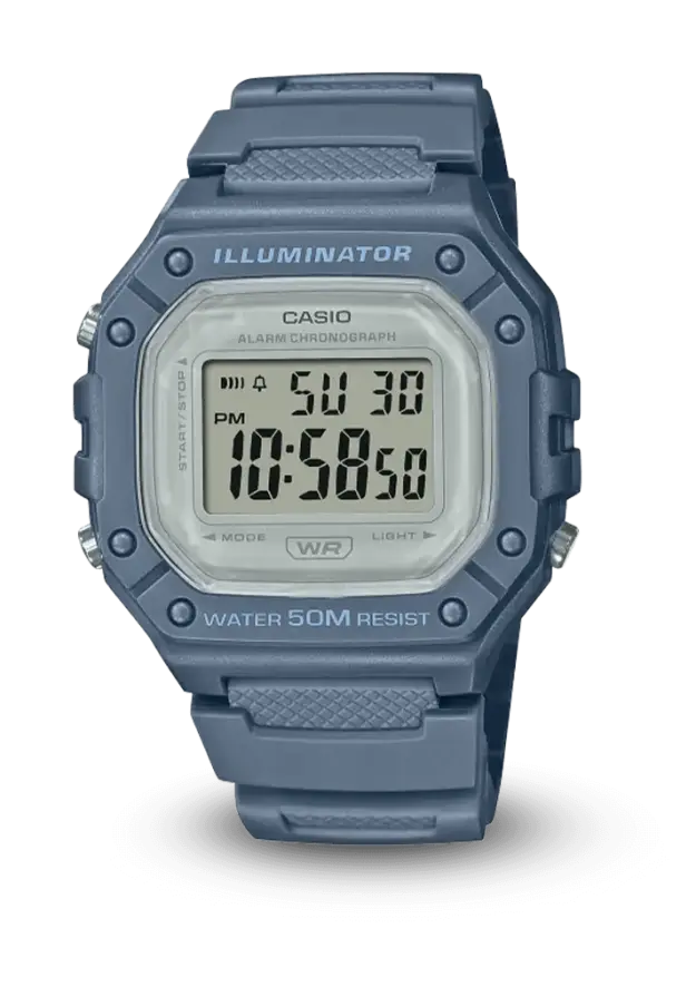 CASIO GENERAL - STANDARD DIGITAL -  - W-218HC-2AVDF şəkil