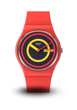 SWATCH - THE JANUARY COLLECTION - SWATCH CONCENTRIC RED - SO28R702 