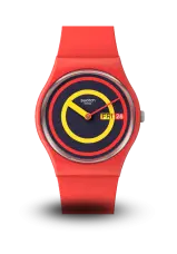 SWATCH - THE JANUARY COLLECTION - SWATCH CONCENTRIC RED - SO28R702 SWATCH - THE JANUARY COLLECTION - SWATCH CONCENTRIC RED - SO28R702
