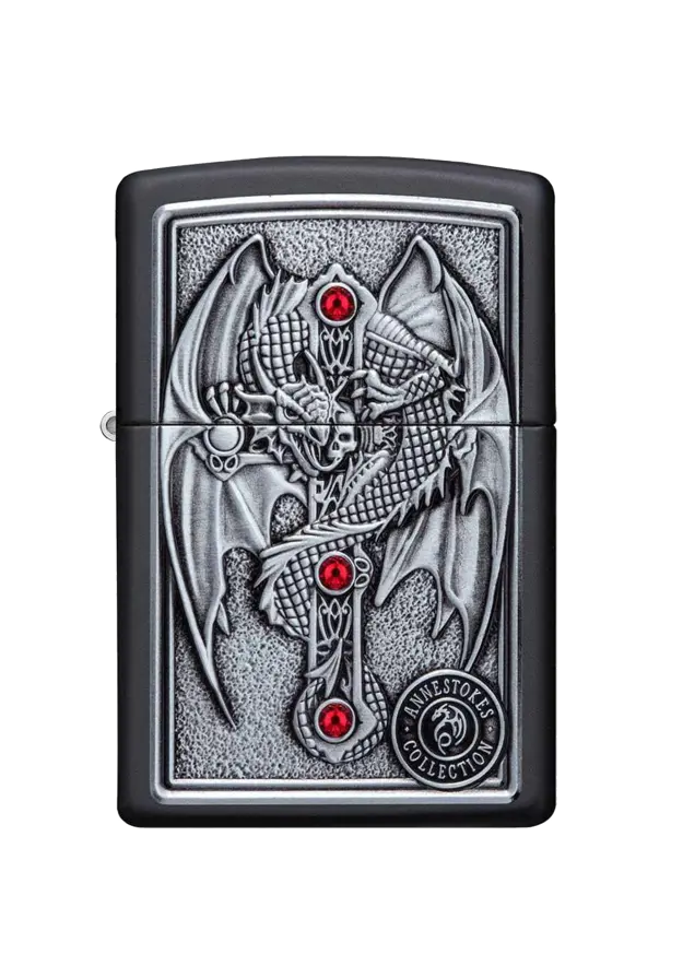 Zippo | Black Matte | Anne Stokes | 49755 şəkil