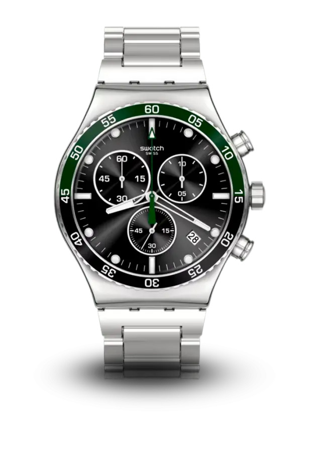 SWATCH - THE MAY COLLECTION - DARK GREEN IRONY - YVS506G  şəkil