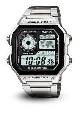 CASIO GENERAL - WORLD TIME -  - AE-1200WHD-1AVDF