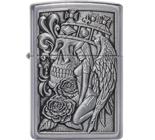 ZIPPO - LIGHTERS - SKULL - 49442 şəkil