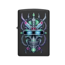 Zippo | Black Matte | Skull Design | 48516