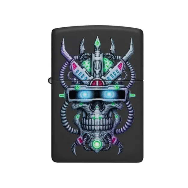 Zippo | Black Matte | Skull Design | 48516 şəkil