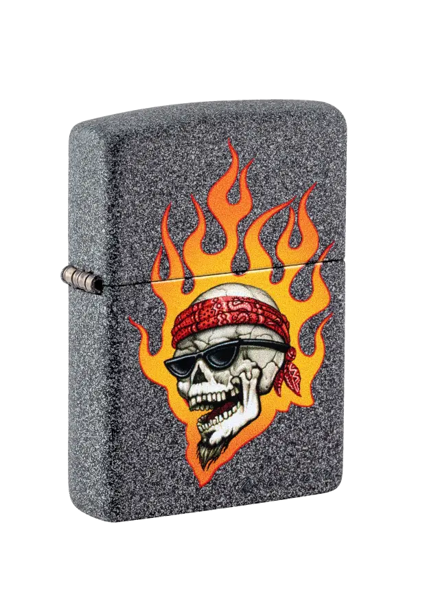 Zippo | Iron Stone | Flaming Skull | 46933 image