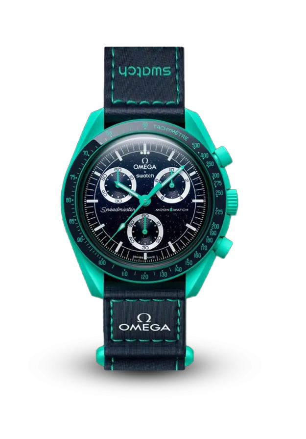 Swatch | Moonswatch | Mission On Earth - Polar Lights | SO33L103 şəkil
