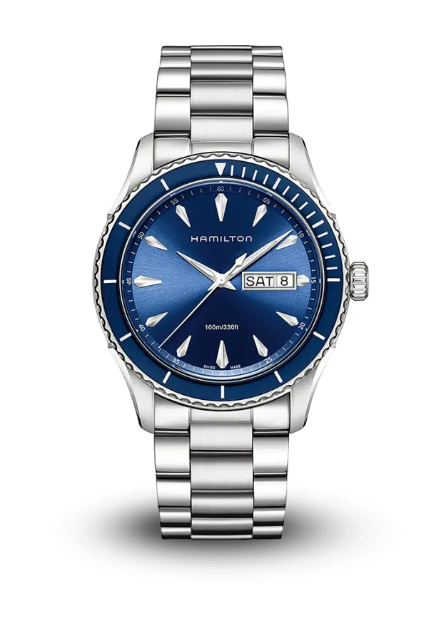 HAMILTON - JAZZMASTER - SEAVIEW DAY DATE QUARTZ - H37551141  şəkil