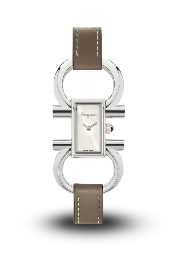 FERRAGAMO - DOUBLE GANCINI - LADY BRACELET QUARTZ - SFDO00119  şəkil