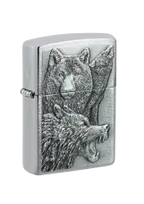 Zippo | Brushed Chrome | Wolf Pack | 46960