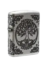 Zippo | Antique Silver Plate | Armor Tree Of Life | 29670