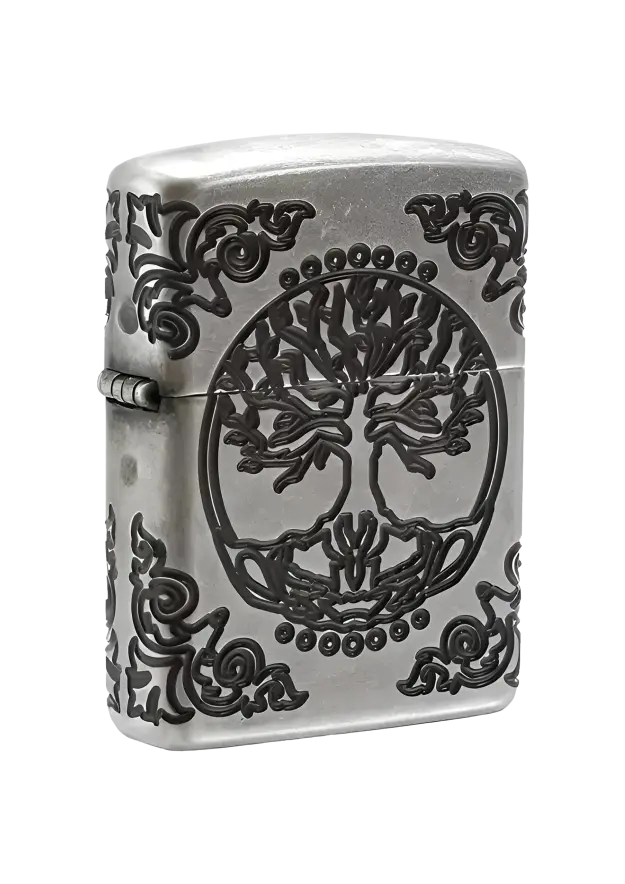 Zippo | Antique Silver Plate | Armor Tree Of Life | 29670 şəkil