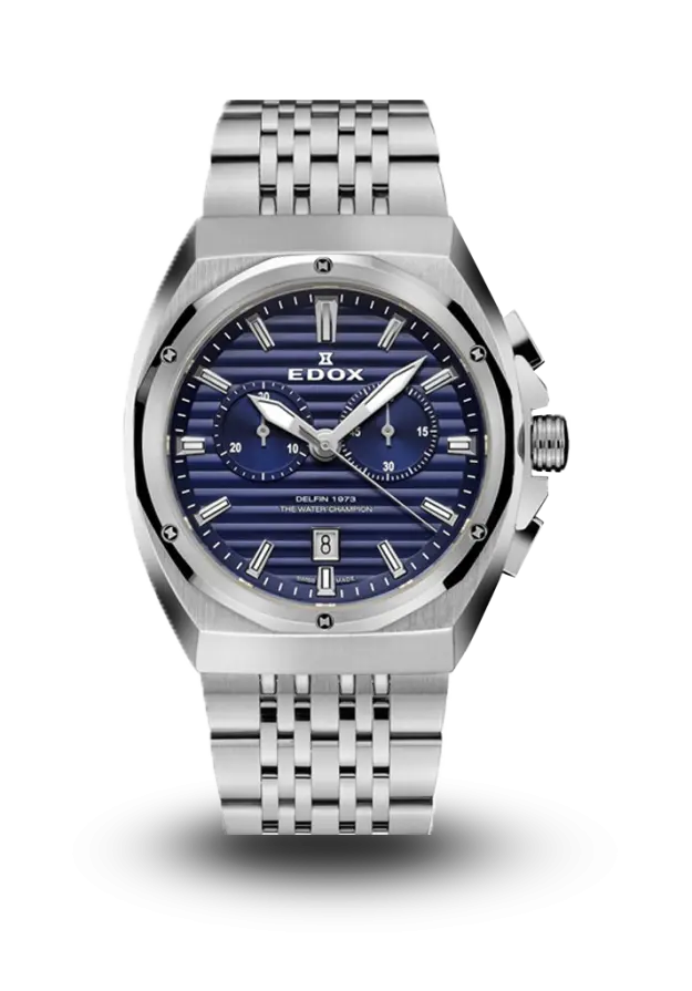 Edox | Delfin The Original | 1973 Chronograph | 10118-3M-BUIN şəkil