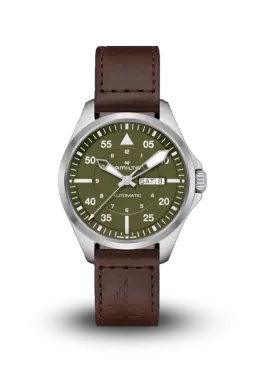HAMILTON - KHAKI AVIATION - PILOT DAY DATE AUTO - H64635560 