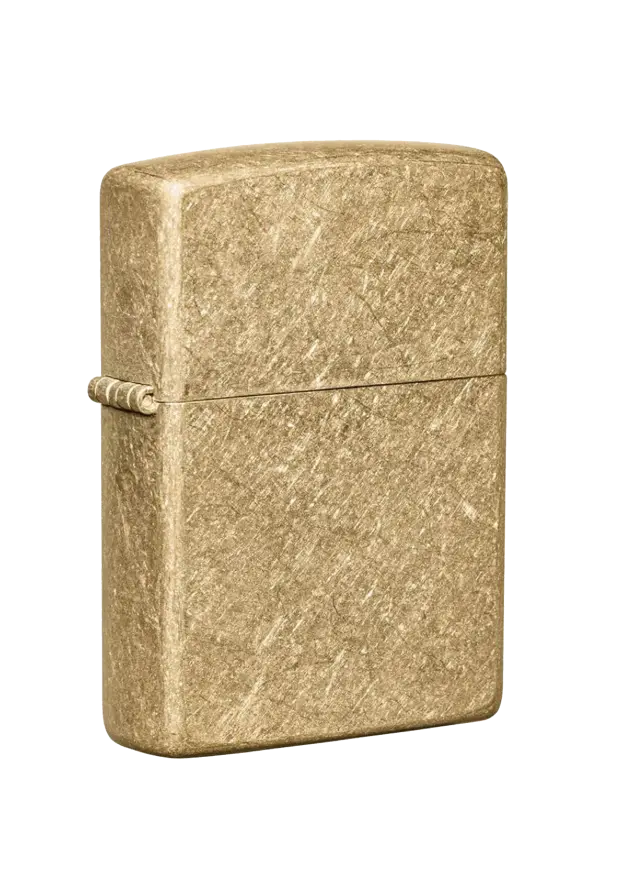 ZIPPO - TUMBLED BRASS - 49477 şəkil