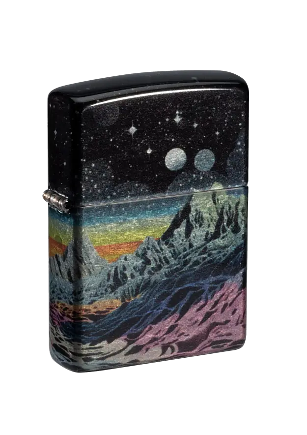 Zippo | Tumbled Brass | Space In Color Design | 46432 şəkil