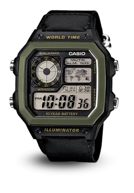 CASIO GENERAL - WORLD TIME - WORLD TIME - AE-1200WHB-1BVDF