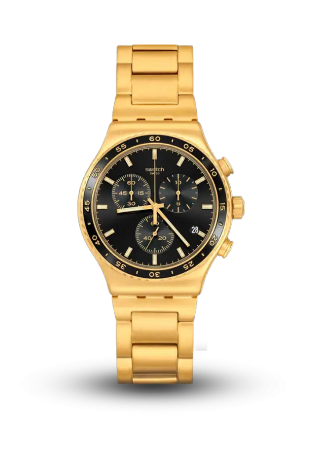 SWATCH -  IN THE BLACK - QUARTZ - YVG418G  şəkil