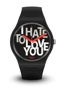SWATCH - ORIGINALS - NEW GENT - HATE 2 LOVE - SUOB185