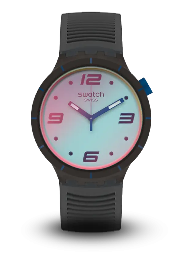 SWATCH - BIG BOLD - AZURE BLUE DAZE - SO27B121 şəkil