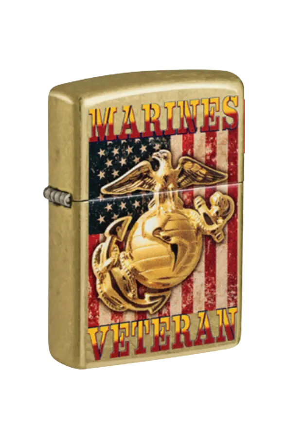 Zippo | Color Image | U.s. Marine Corps Veteran | 47086 şəkil