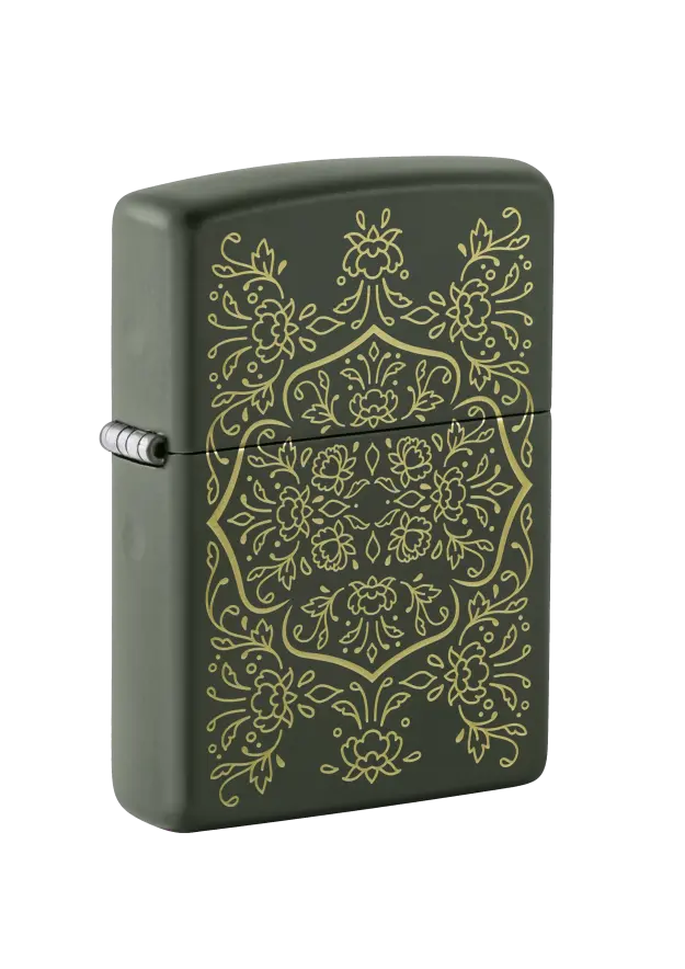 Zippo | Green Matte | Floral Mandala | 47007 изображение