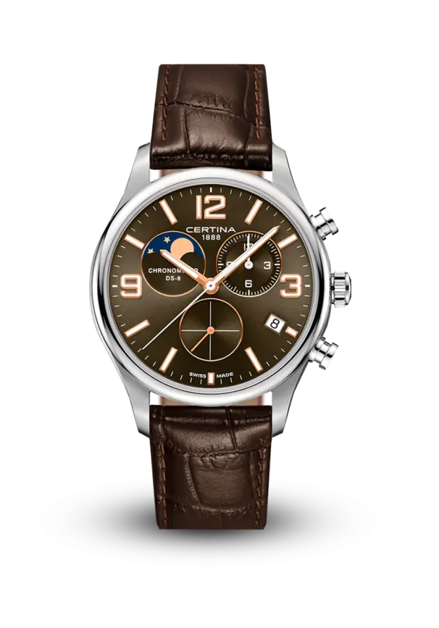 CERTINA - DS-8 - CHRONOGRAPH MOON PHASE - C0334601608700 şəkil