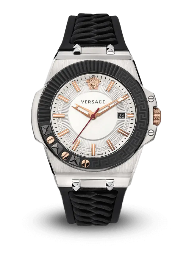 VERSACE - CHAIN REACTION - 45 MM STRAP - VEDY00219 şəkil