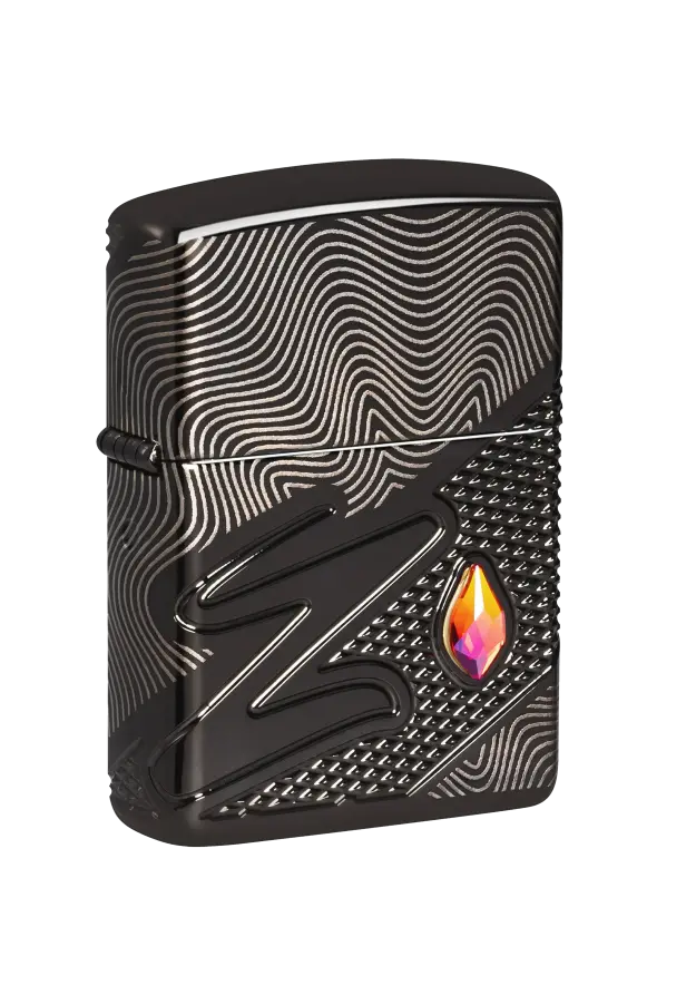 Zippo | High Polish Black | Z Crystal | 46928 şəkil