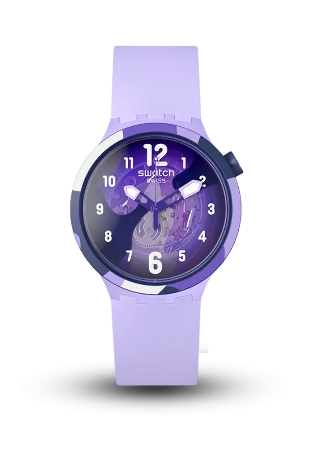 SWATCH - BIG BOLD - AZURE BLUE DAZE - SB05V101 şəkil