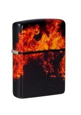 Zippo | Tumbled Brass | Fusion Inferno Design | 46389