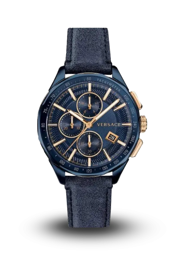 VERSACE - GLAZE - 44 MM LEATHER - VEBJ00318 şəkil