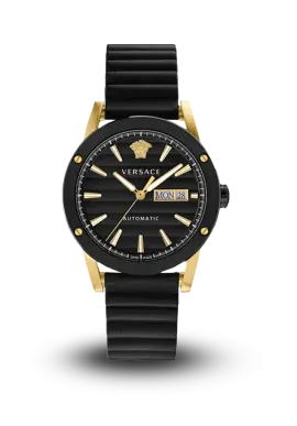 VERSACE - THEROS - 42 MM LEATHER STRAP  - VEDX00419