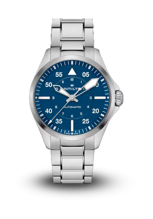 HAMILTON - KHAKI AVIATION - PILOT AUTO - H76305140  şəkil