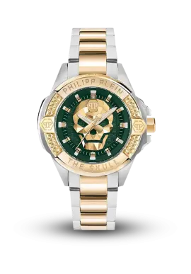 PHILIPP PLEIN - THE SKULL - GREEN & GOLD - PWAAA2825