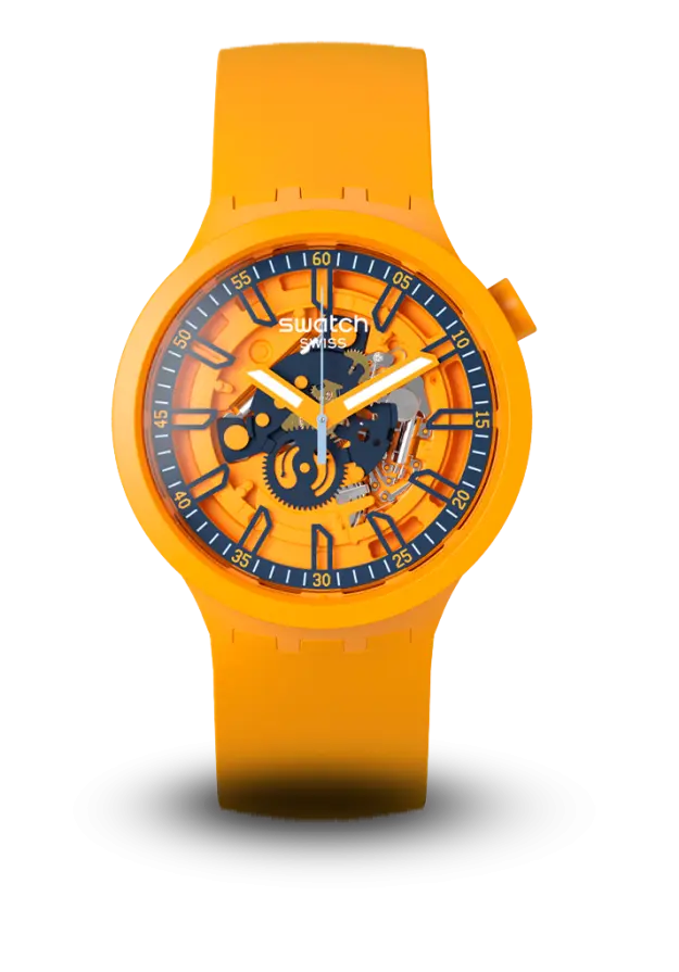 SWATCH - BIG BOLD - AZURE BLUE DAZE - SB01O101 şəkil