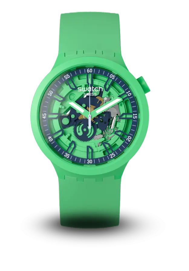 SWATCH - BIG BOLD - AZURE BLUE DAZE - SB01G101 şəkil