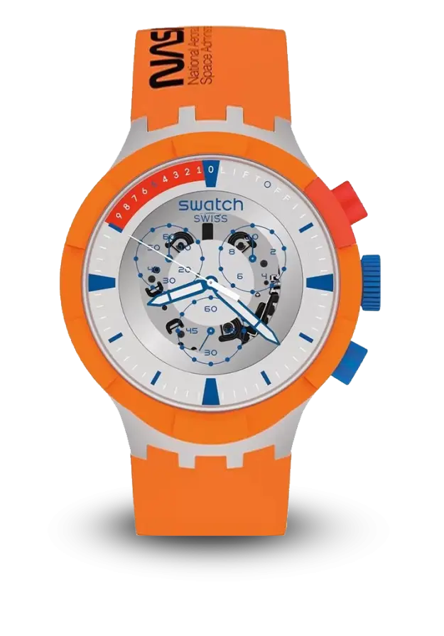 SWATCH - BIG BOLD - AZURE BLUE DAZE - SB04Z401 şəkil