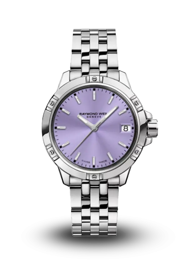 RAYMOND WEIL - TANGO - CLASSIC LADIES QUARTZ - LAVENDER DIAL - 5960-ST-46001 şəkil