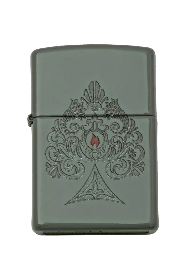 Zippo | Green Matte | Ace | 48469 şəkil
