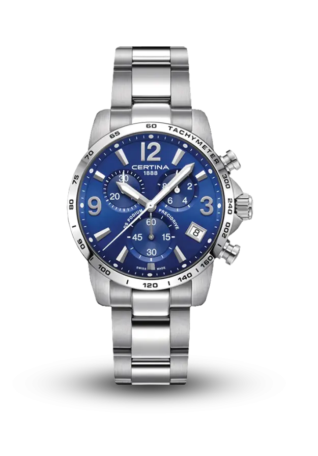 CERTINA - SPORT - DS PODIUM GENT QUARTZ - C0344171104700 DS PODIUM CHRONOGRAPH 1/10 SEC şəkil