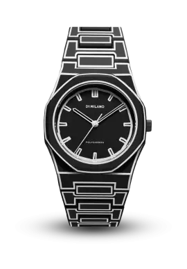 D1MILANO - POLYCARBON - BLACK SKETCH - D1-PCBJ33