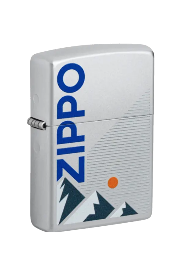 Zippo | Satin Chrome | Mountain | 47113 şəkil