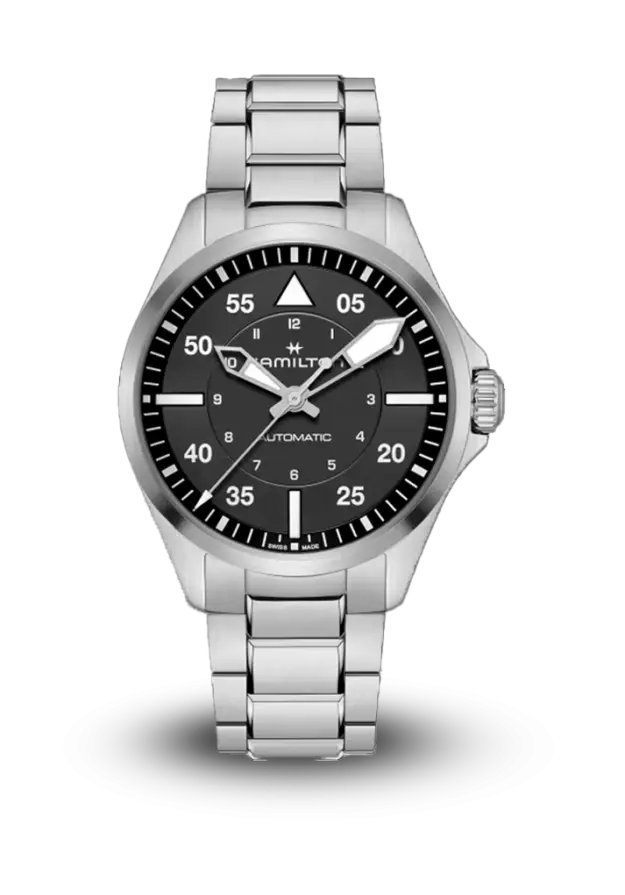 HAMILTON - KHAKI AVIATION - PILOT AUTO - H76305130  şəkil